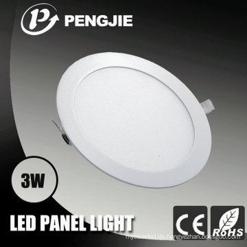 Neues Produkt Modernes Design 3W LED-Panel-Licht für den Innenbereich